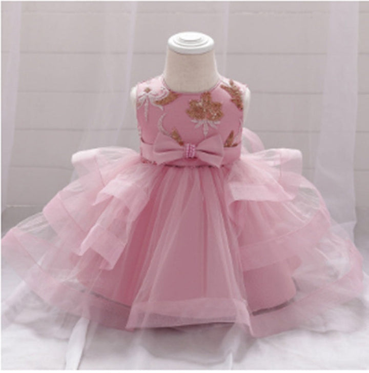 Celebrate in Style with the Baby Birthday Skirt Poncho Princess Dress