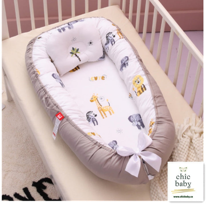 Transform Your Baby's Sleep Experience with Our Removable and Washable Bed Crib