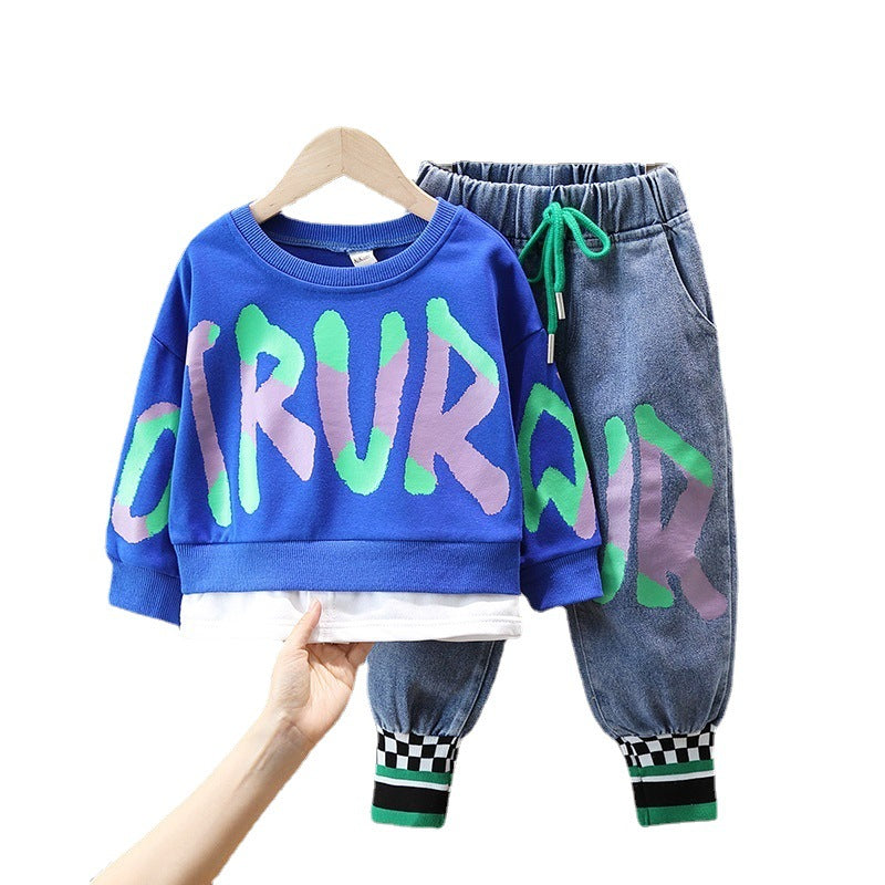 Handsome Baby Boy Two-piece Suit Clothes