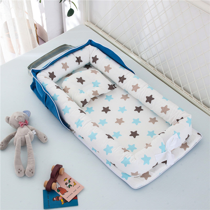 Cotton Portable Baby Crib