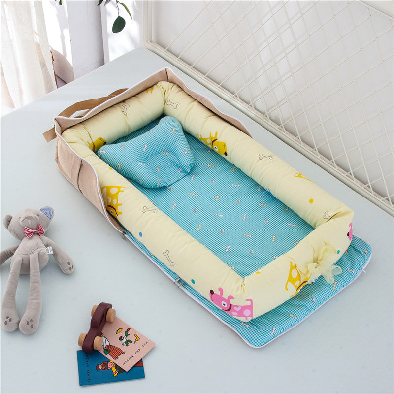 Cotton Portable Baby Crib