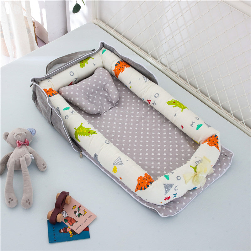 Cotton Portable Baby Crib