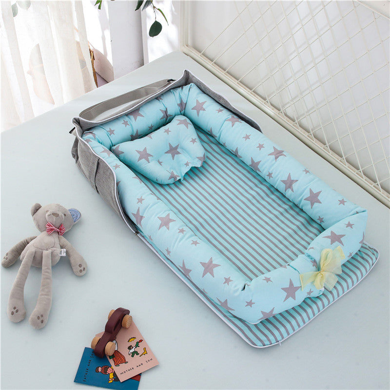 Cotton Portable Baby Crib