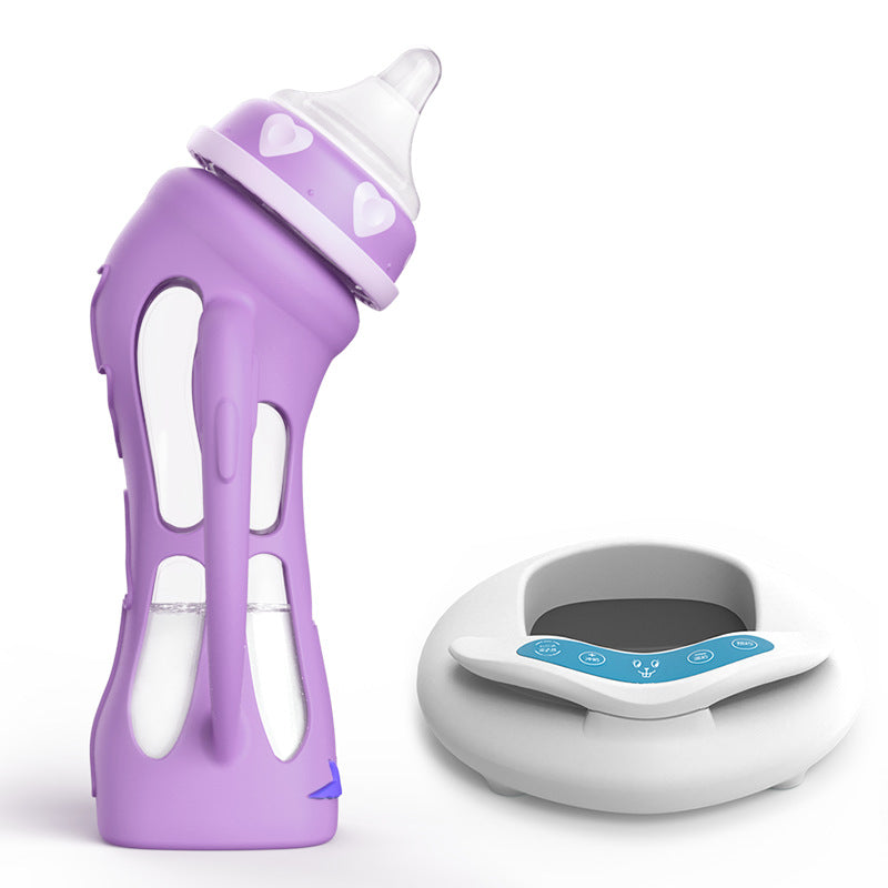 Glass Baby Straw Bottle – Drop-Resistant
