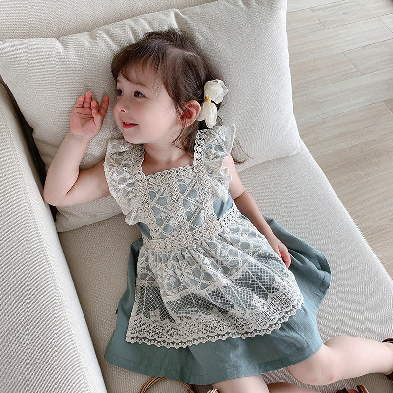 Girl's lace baby princess dress