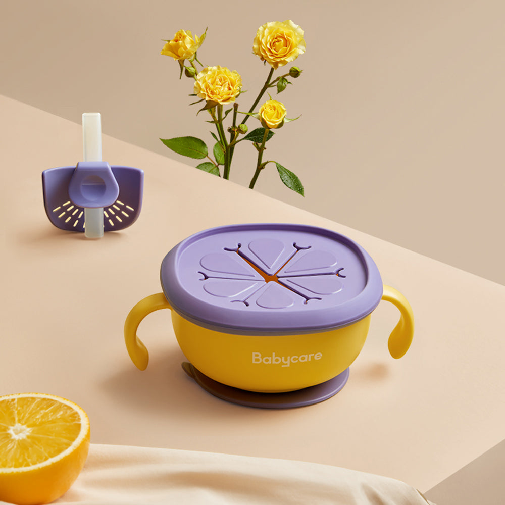 3 in 1 Baby Feeding Snack Soup Bowl