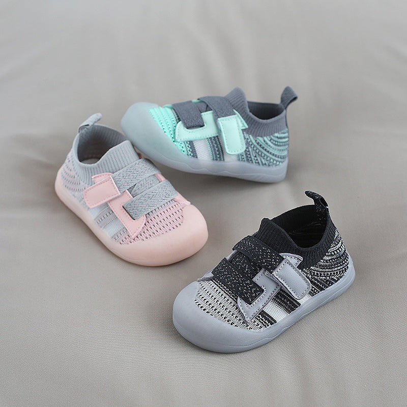 Toddler Jelly Bottom Velcro Baby Shoes