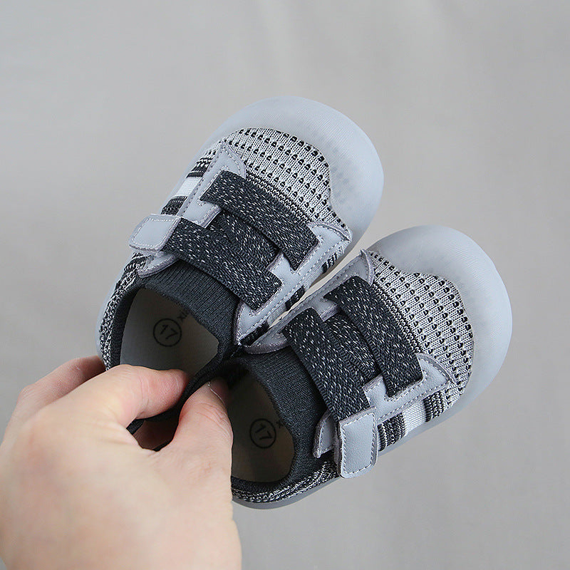 Toddler Jelly Bottom Velcro Baby Shoes