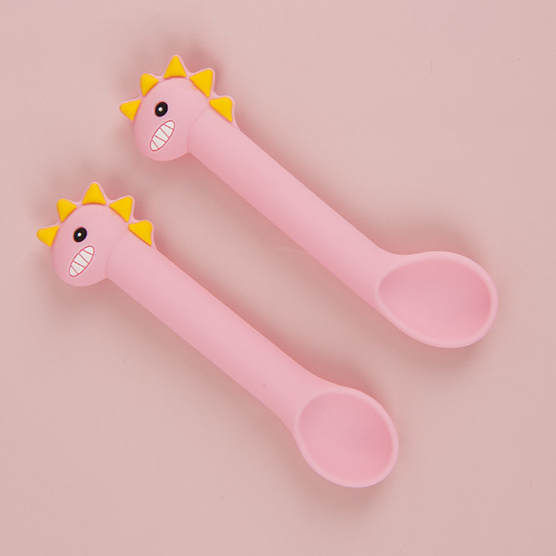 Baby Silicone Spoon Feeding Soft Tableware