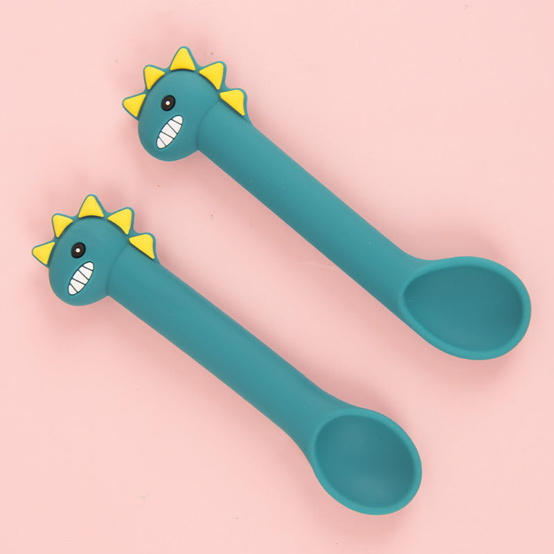 Baby Silicone Spoon Feeding Soft Tableware