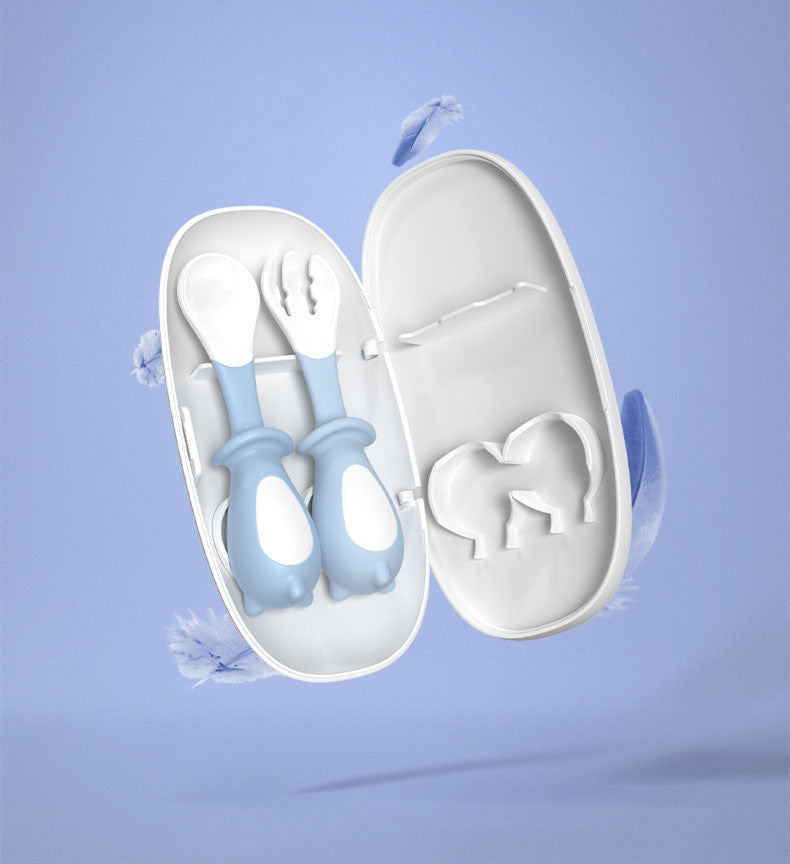 Baby Training Fork Spoon Tableware Set
