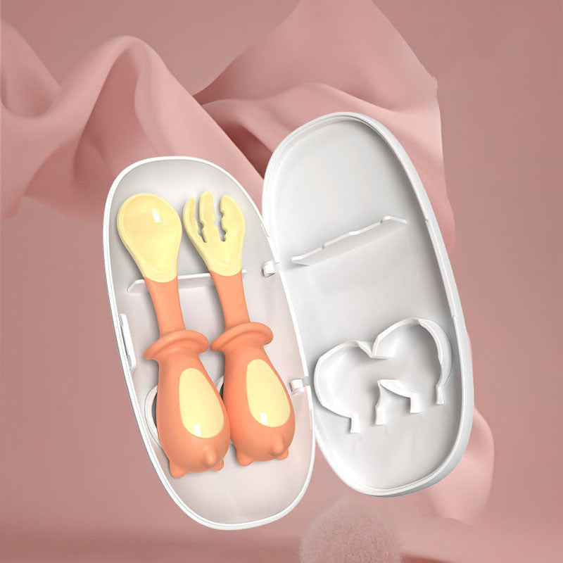 Baby Training Fork Spoon Tableware Set