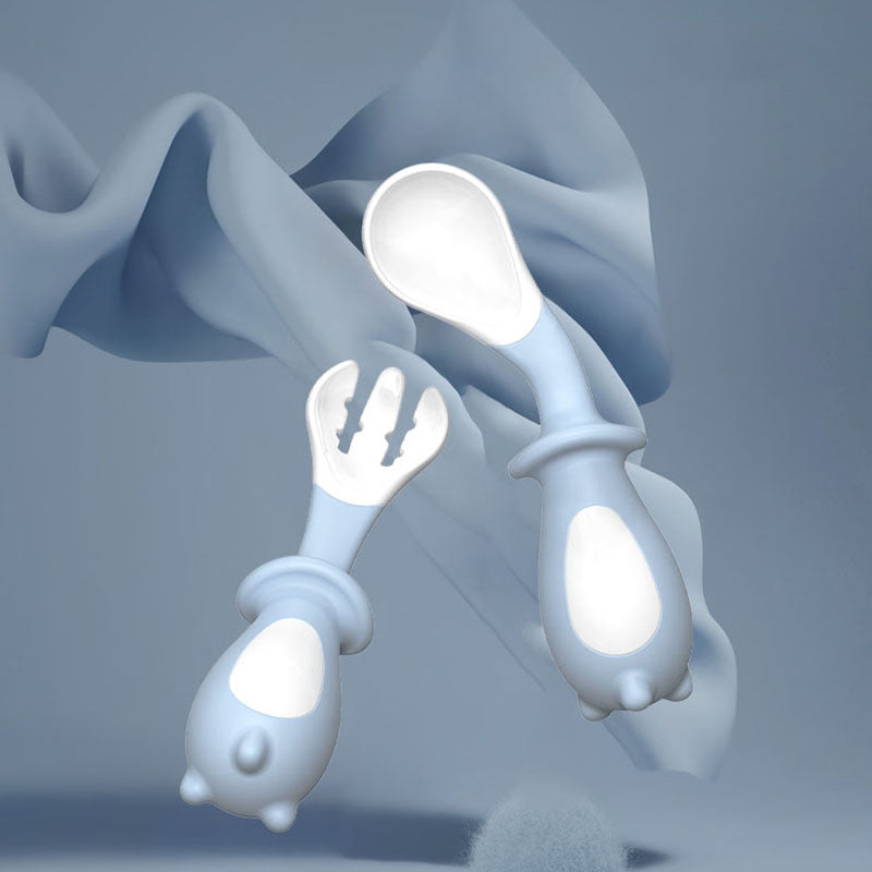 Baby Training Fork Spoon Tableware Set