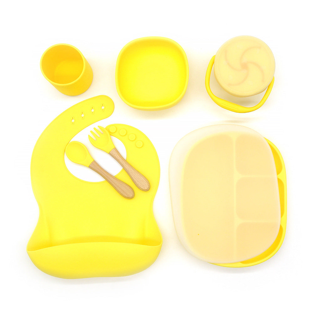 Baby Bowl Dinner Plate Feeding Tableware Set