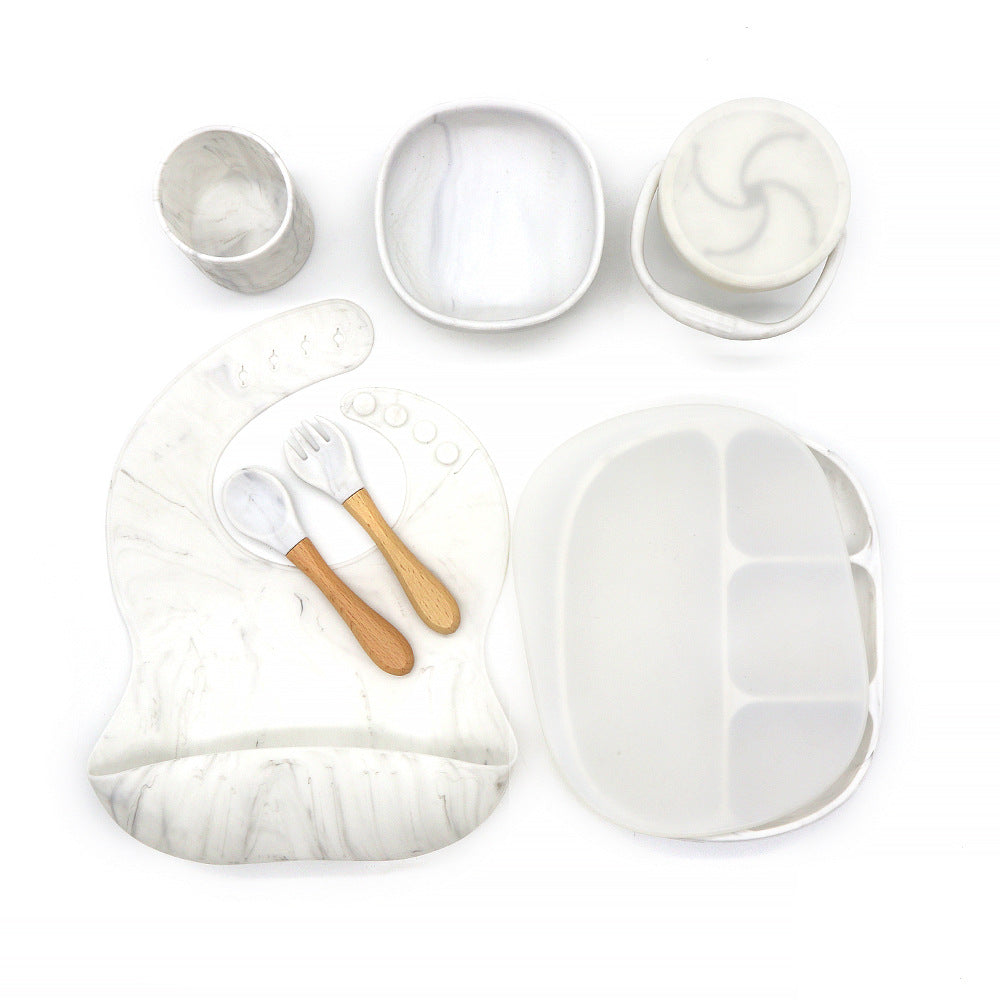 Baby Bowl Dinner Plate Feeding Tableware Set