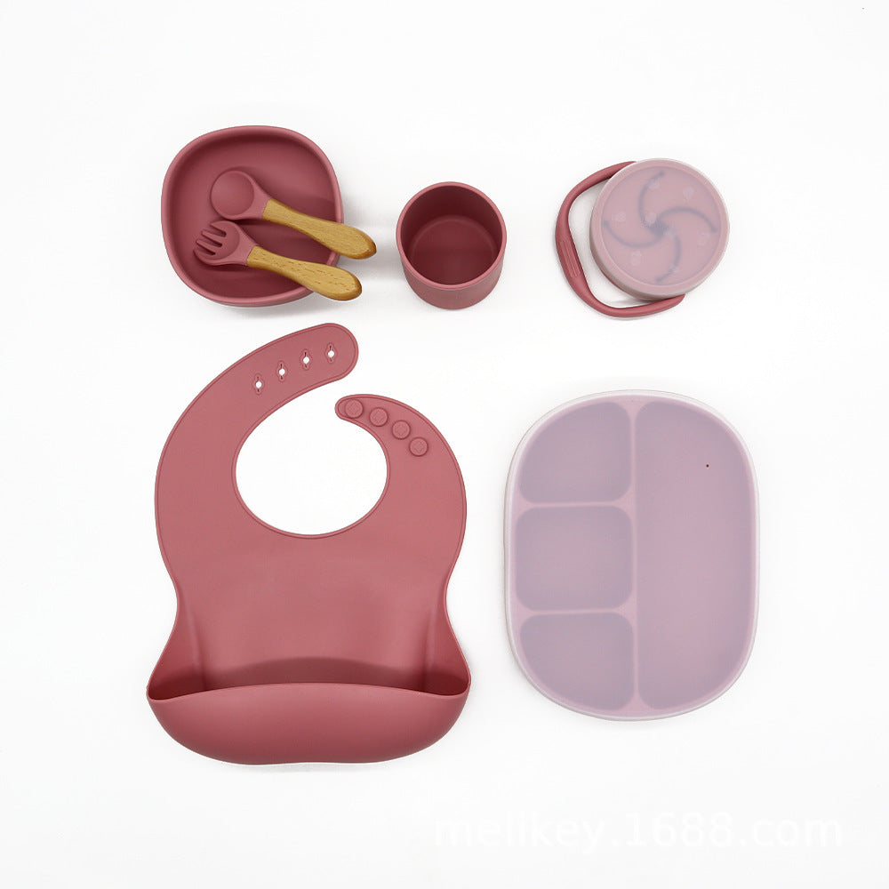 Baby Bowl Dinner Plate Feeding Tableware Set
