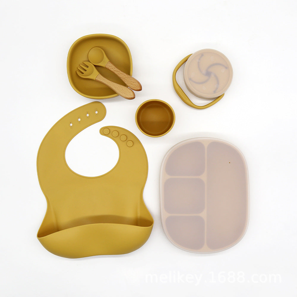Baby Bowl Dinner Plate Feeding Tableware Set