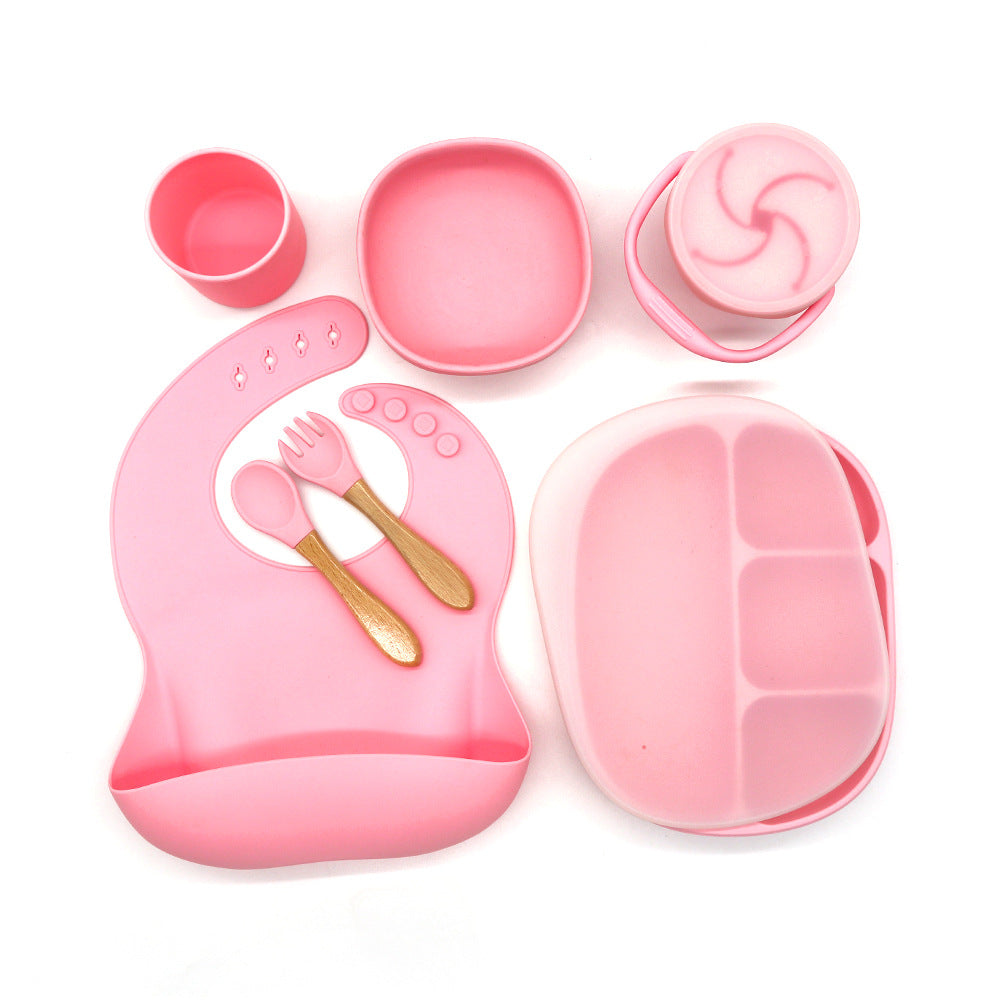 Baby Bowl Dinner Plate Feeding Tableware Set