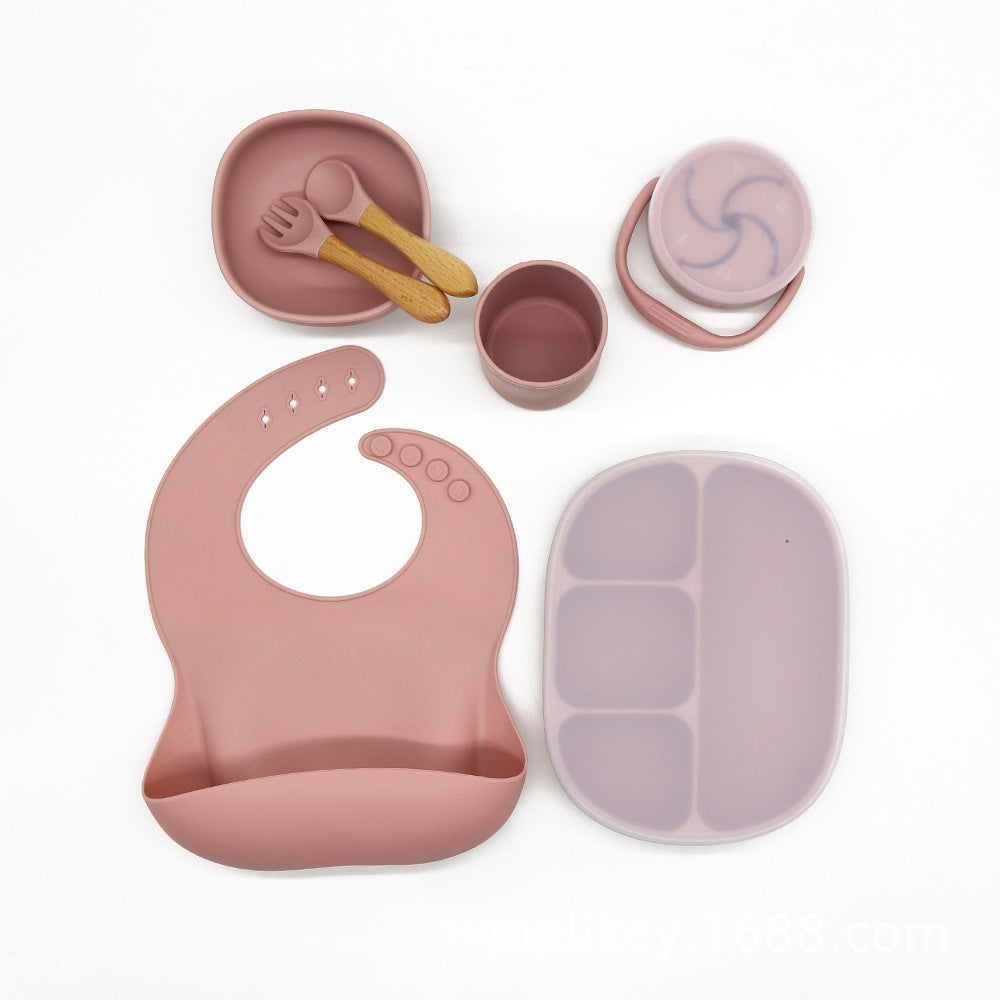 Baby Bowl Dinner Plate Feeding Tableware Set