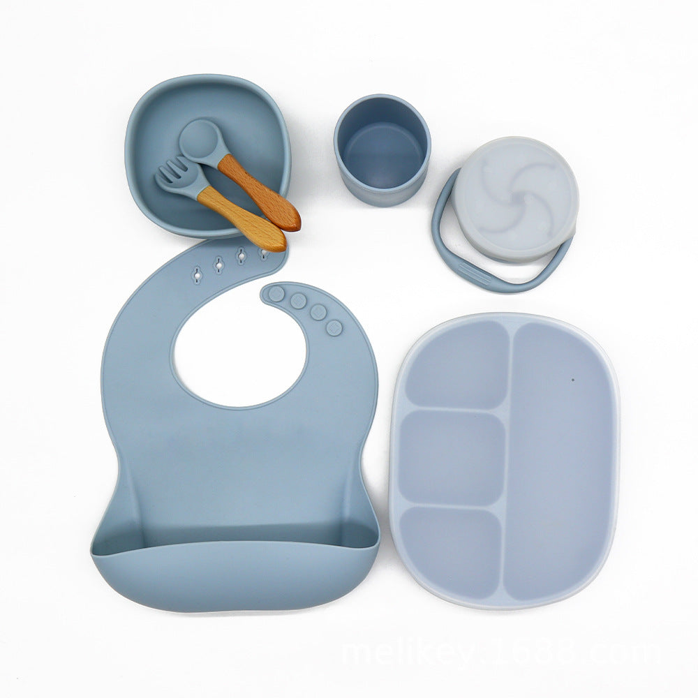 Baby Bowl Dinner Plate Feeding Tableware Set