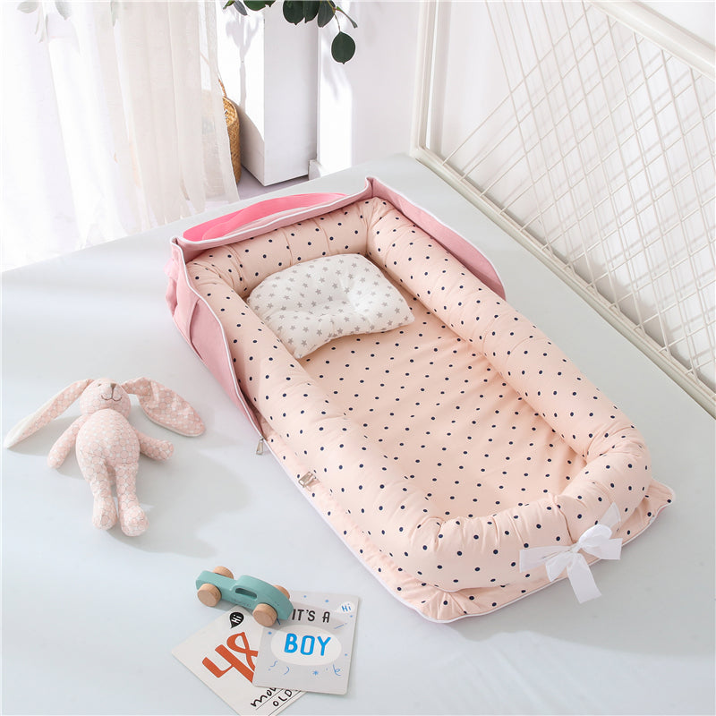 Cotton Portable Baby Crib
