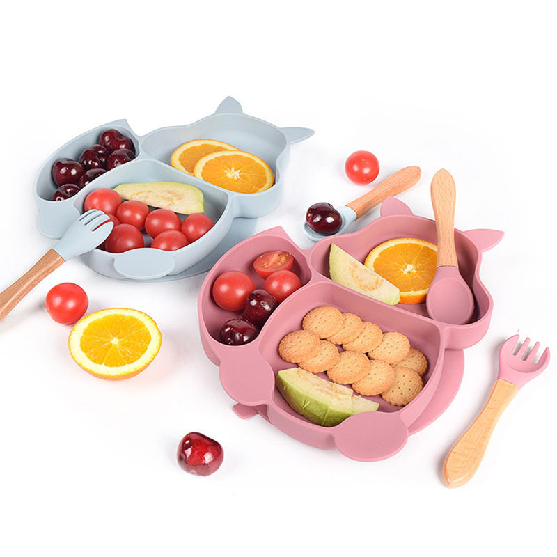 Baby Silicone Tableware Feeding Training Set