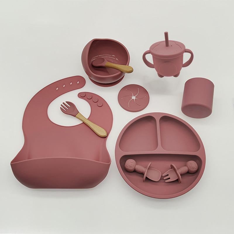 Baby Food Feeding Silicone Tableware