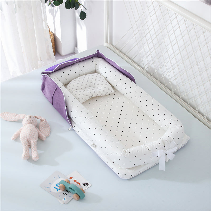 Cotton Portable Baby Crib