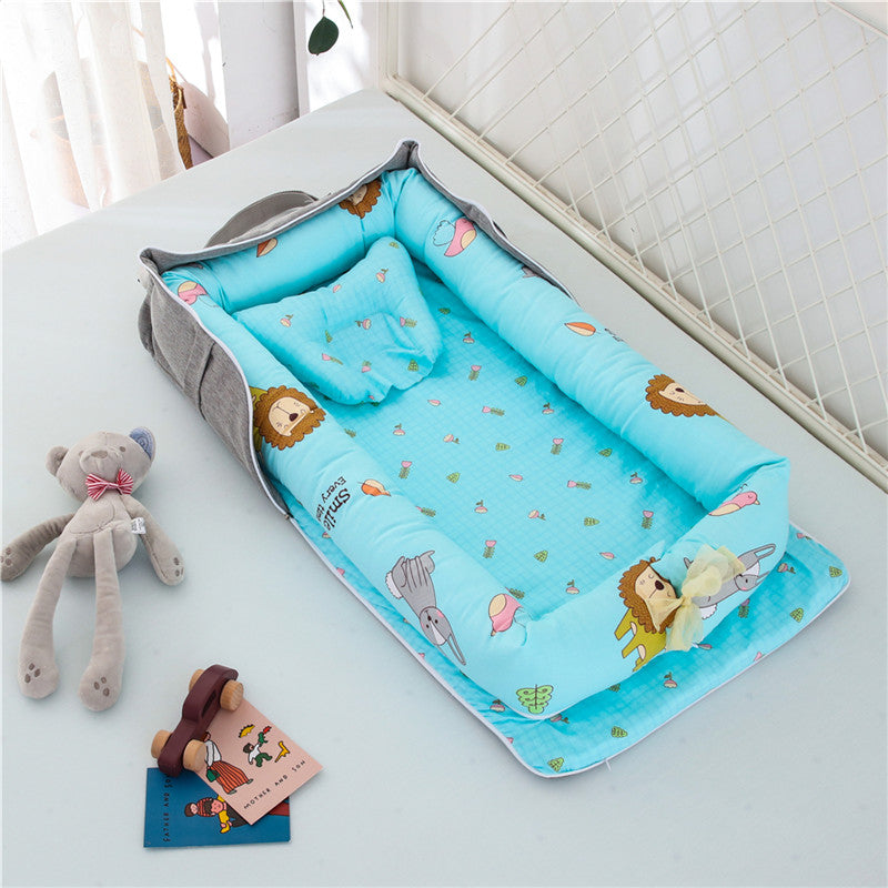 Cotton Portable Baby Crib