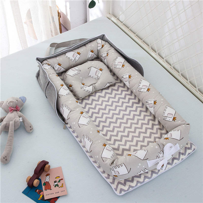 Cotton Portable Baby Crib