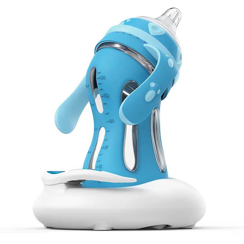Glass Baby Straw Bottle – Drop-Resistant