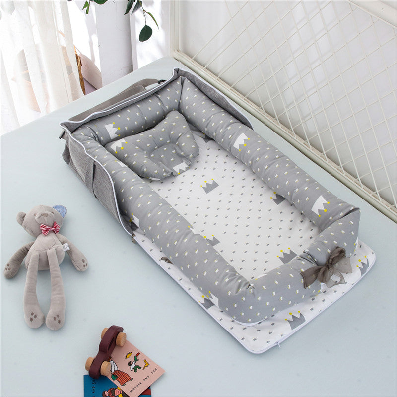 Cotton Portable Baby Crib