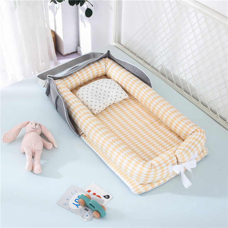 Cotton Portable Baby Crib