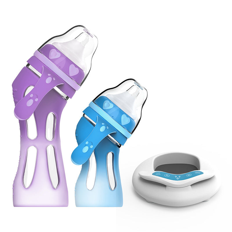 Glass Baby Straw Bottle – Drop-Resistant
