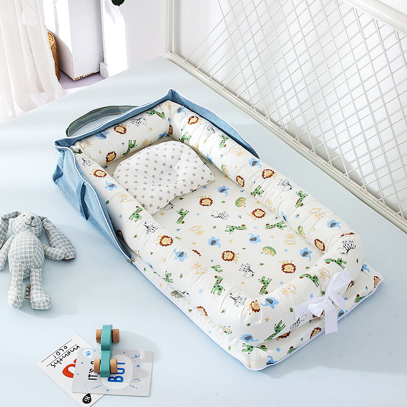 Cotton Portable Baby Crib