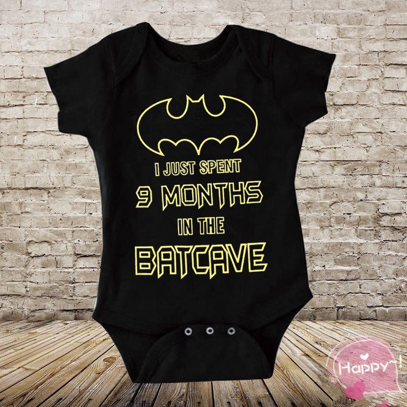 Printed Short-sleeved Baby Romper