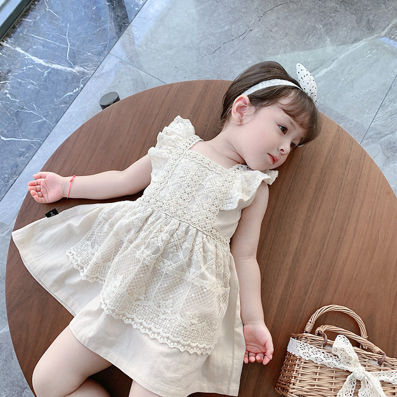 Girl's lace baby princess dress