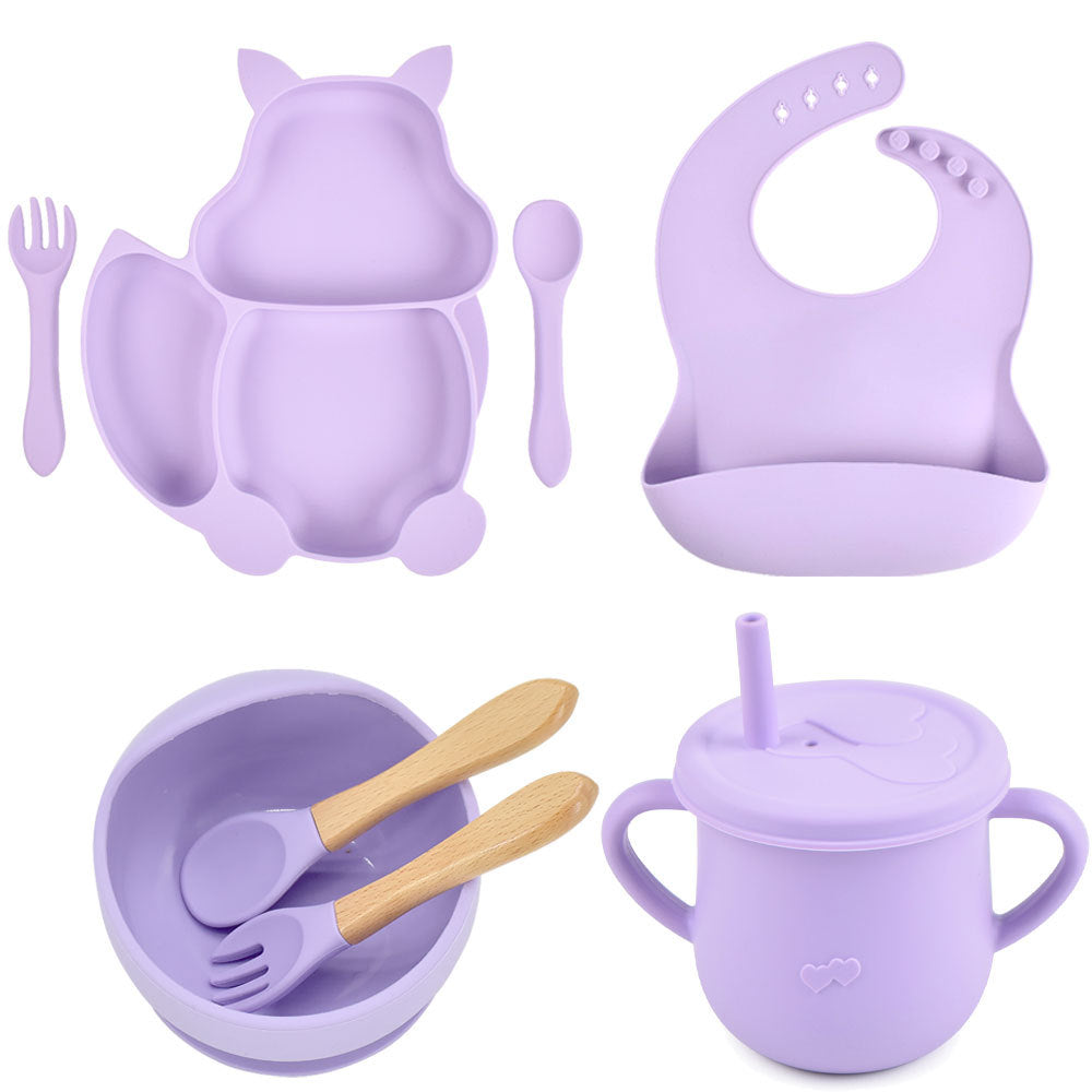 Baby Silicone Tableware Feeding Training Set