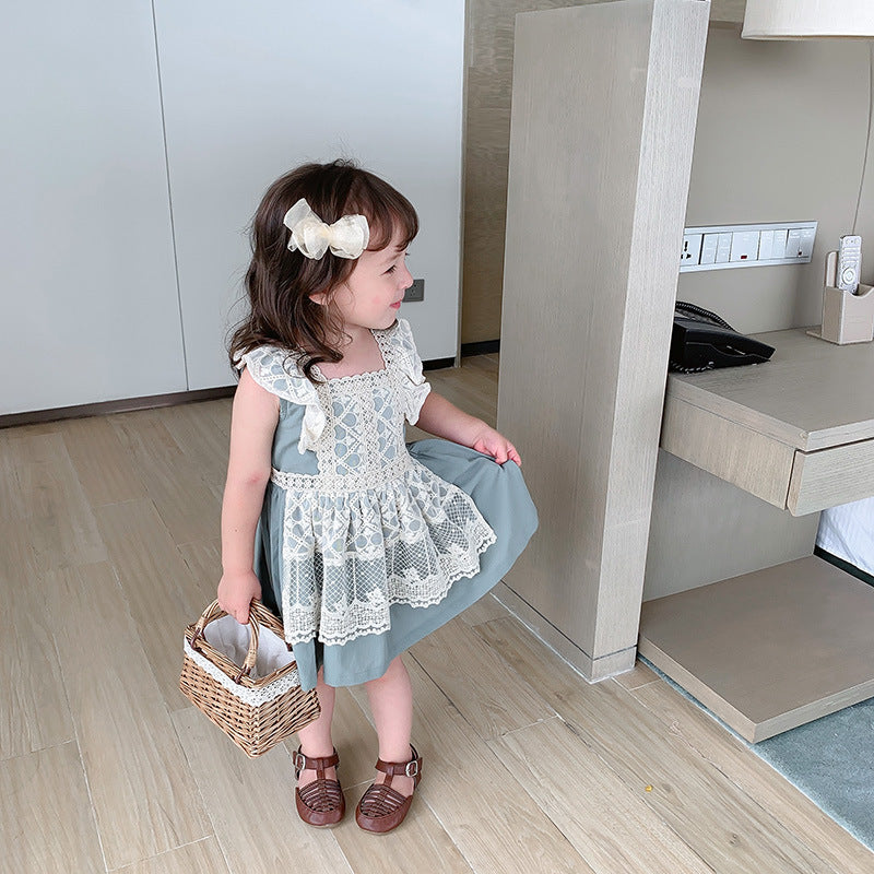 Girl's lace baby princess dress