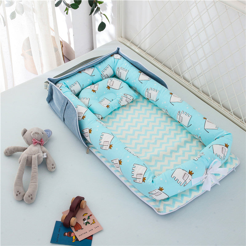Cotton Portable Baby Crib