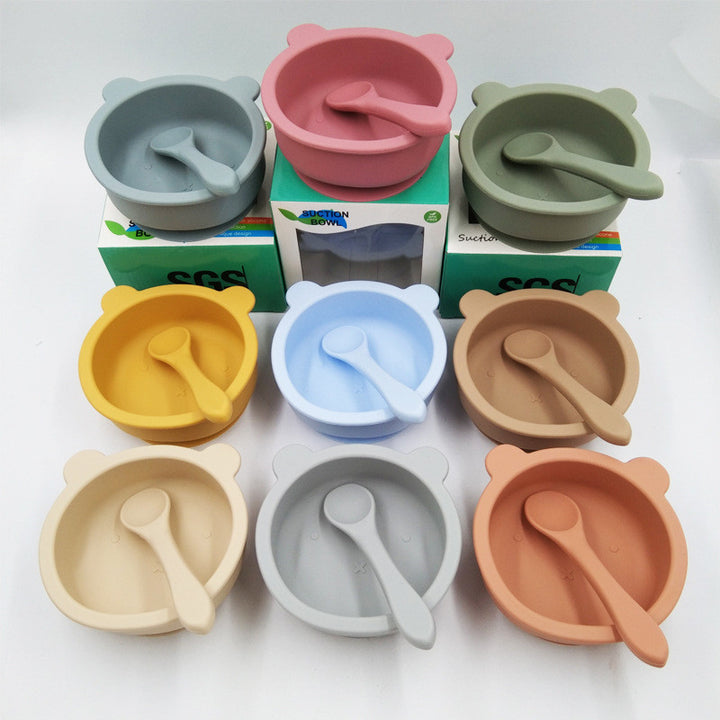 Suction Cup Silicone Baby Feeding Bowl