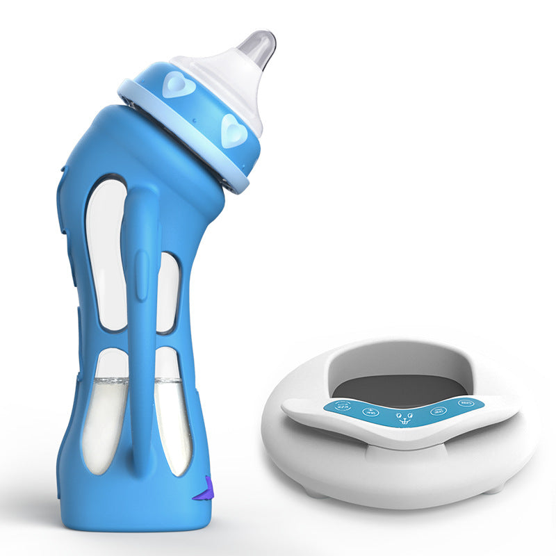 Glass Baby Straw Bottle – Drop-Resistant