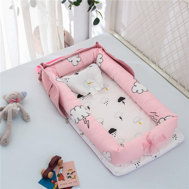 Cotton Portable Baby Crib