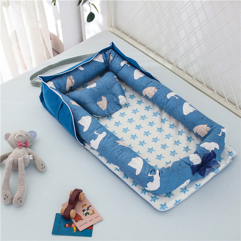 Cotton Portable Baby Crib