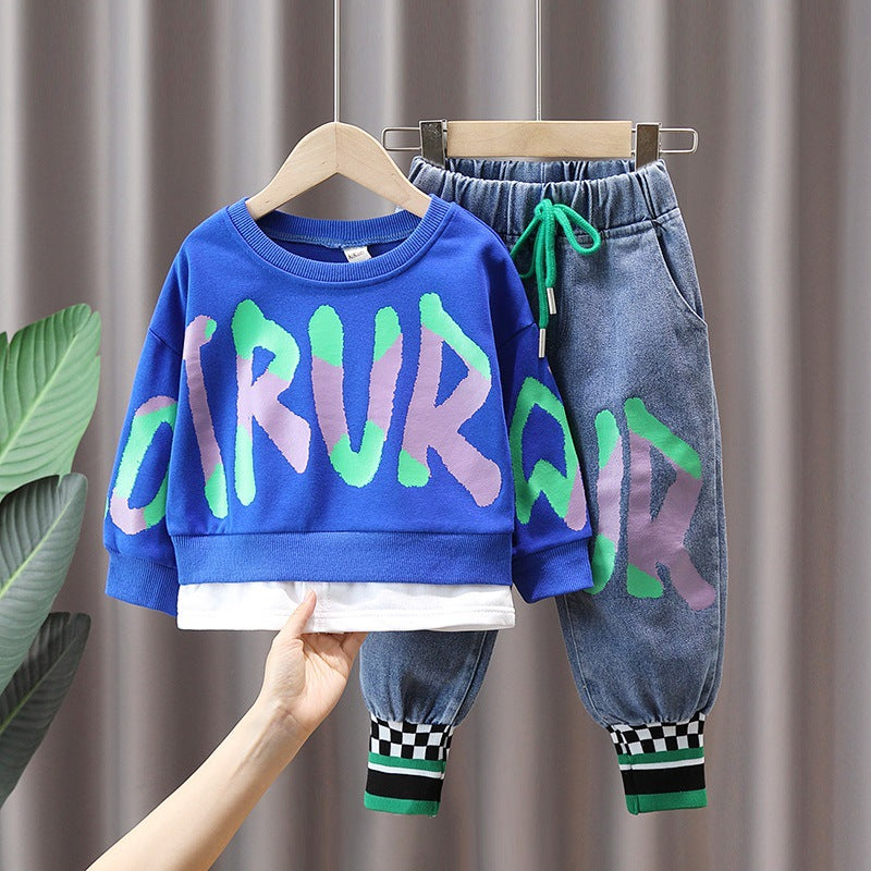 Handsome Baby Boy Two-piece Suit Clothes