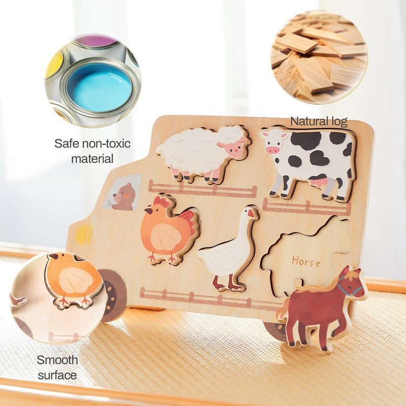 Baby Early Education Wooden Puzzle Toys