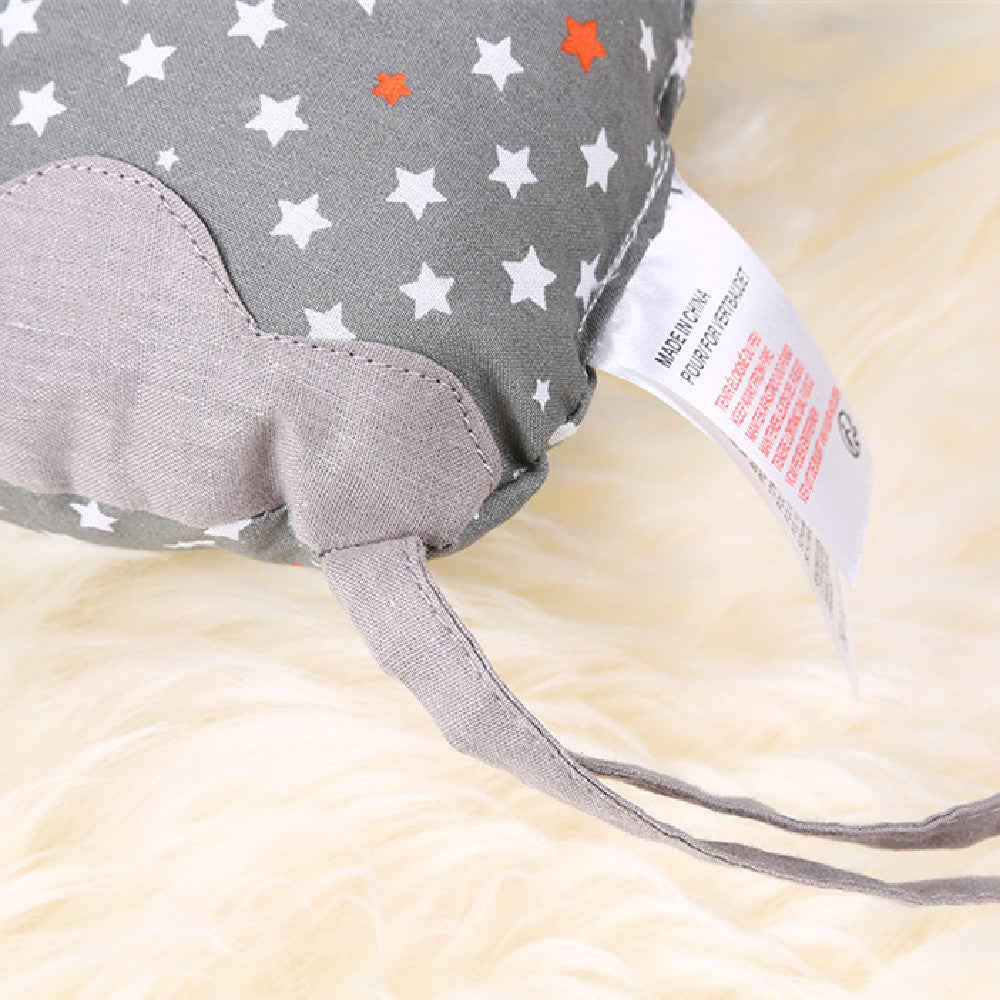 Baby Cotton Embroidered Printed Elephant Crib