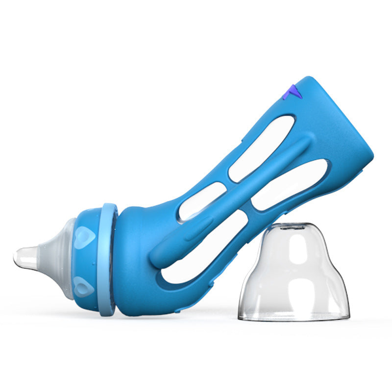 Glass Baby Straw Bottle – Drop-Resistant