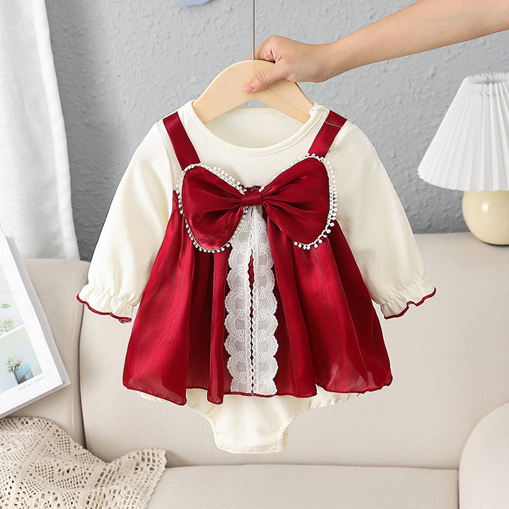 Baby Long-sleeved Triangle Romper