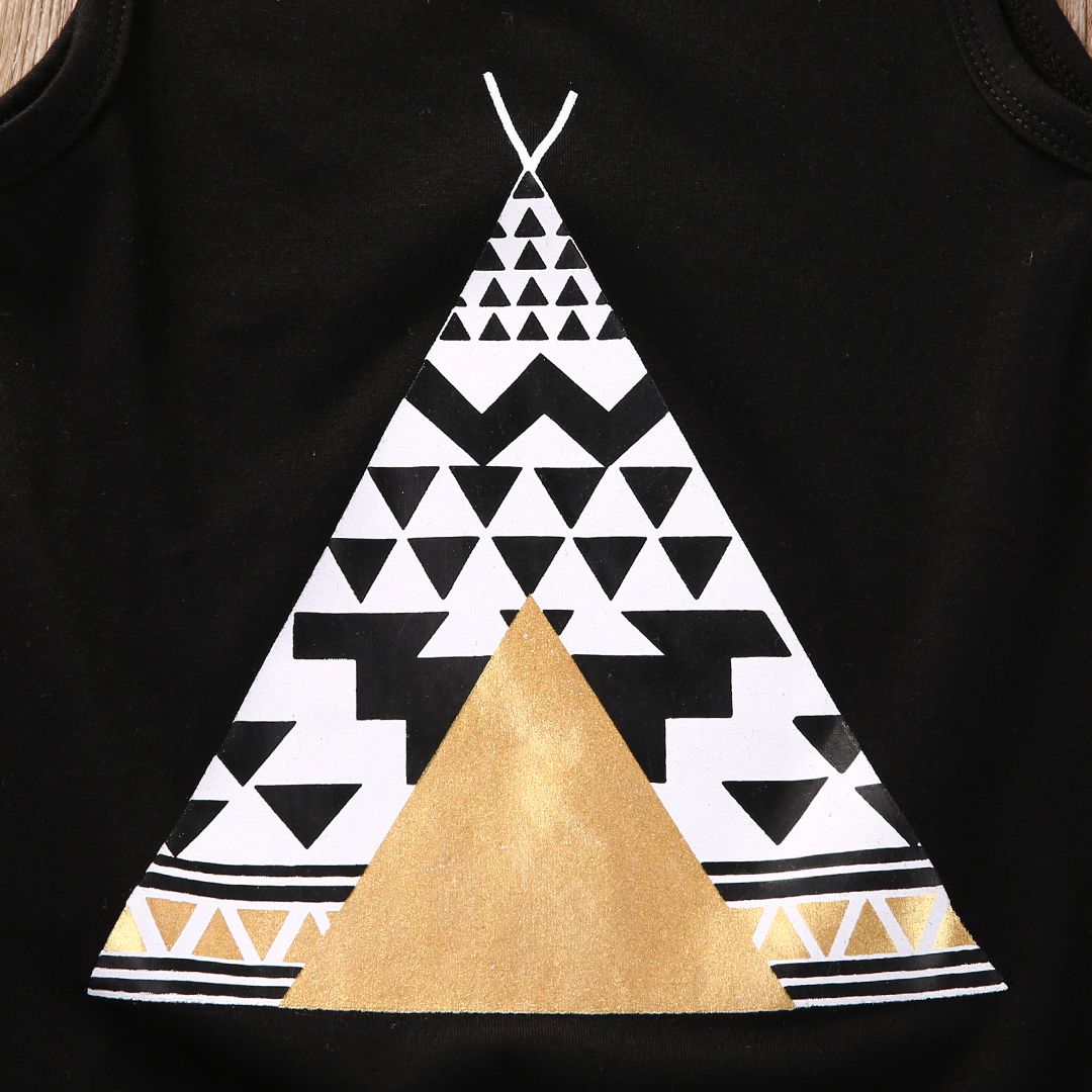 Cute Summer Baby Boy  Clothes Tribal Print